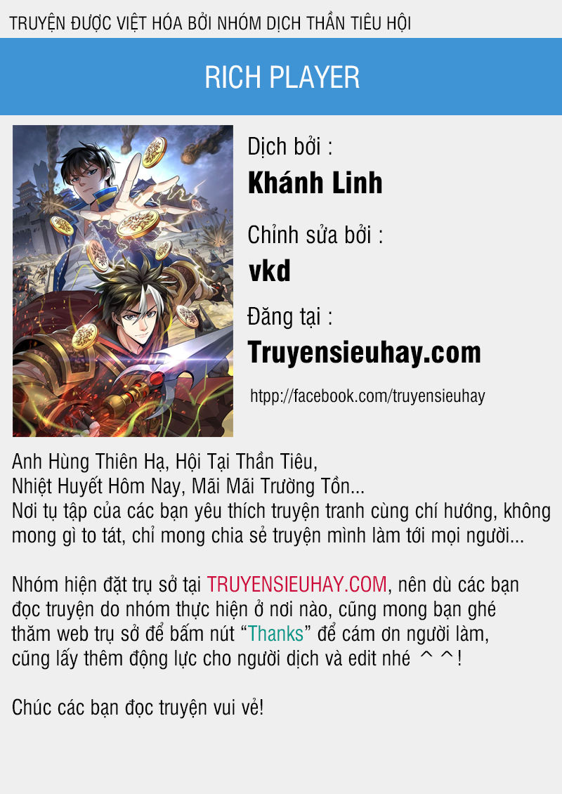 Rich Player - Người Chơi Khắc Kim Chapter 86 - Trang 0