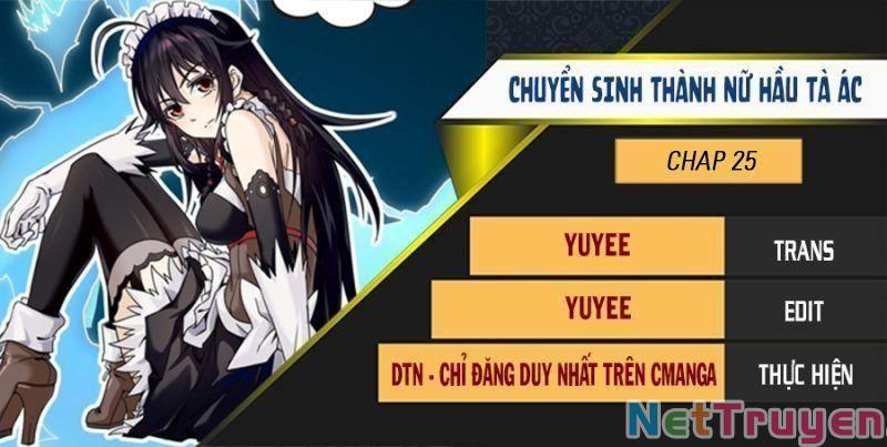 Chuyển Sinh Thành Nữ Hầu Tà Ác Chapter 25 - Trang 0
