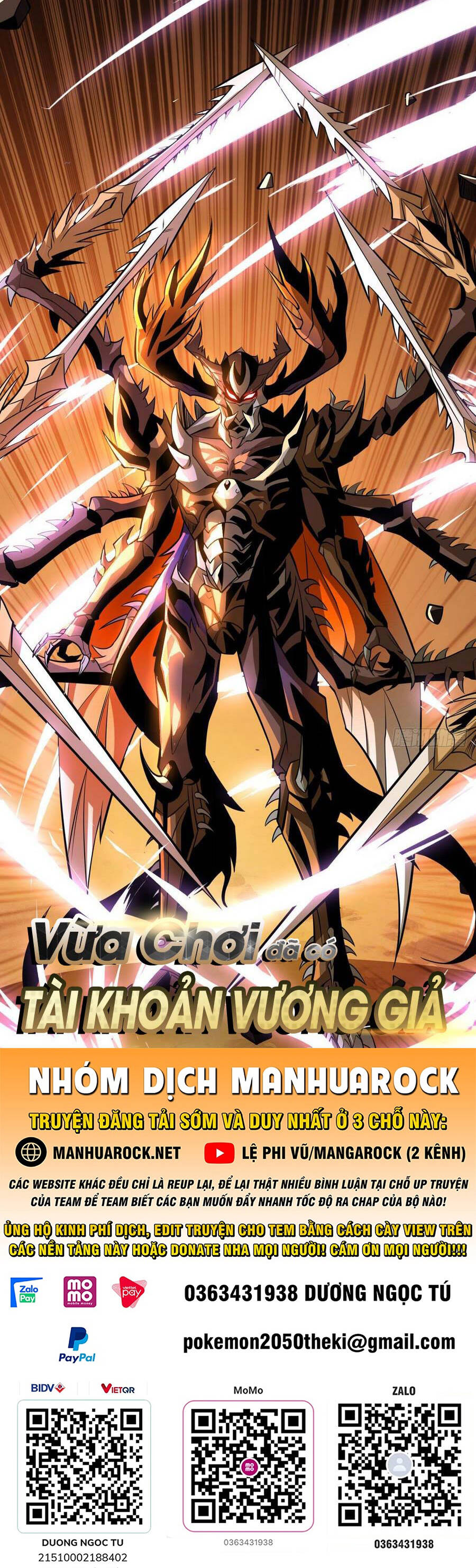 Vừa Chơi Đã Có Tài Khoản Vương Giả Chapter 152 - Trang 0
