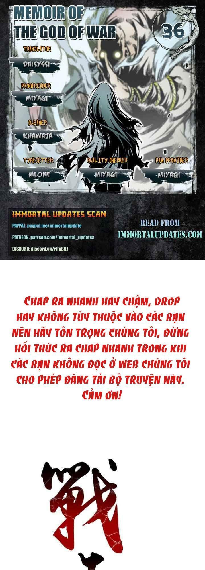 Hồi Ức Của Chiến Thần Chapter 36 - Trang 0