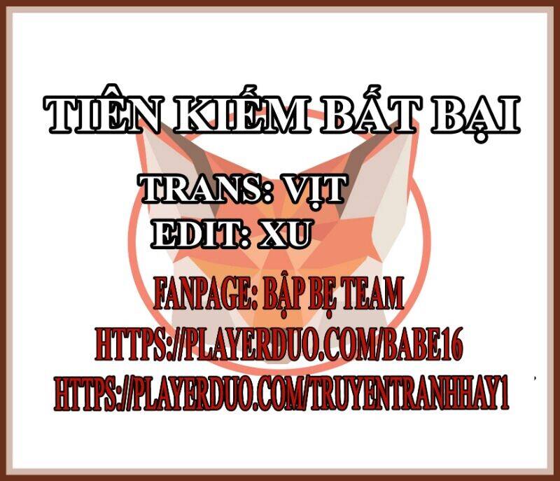 Tiên Kiếm Bất Bại Chapter 36 - Trang 1