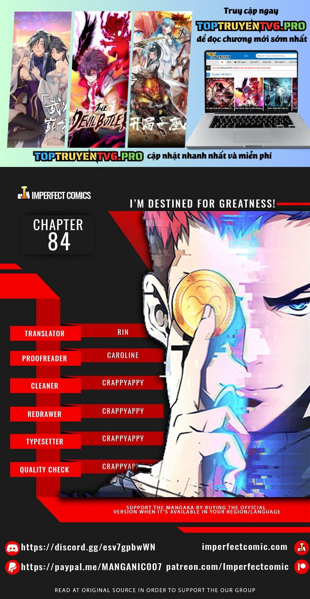 Ta Sinh Ra Để Làm Người Vĩ Đại Chapter 84 - Trang 0