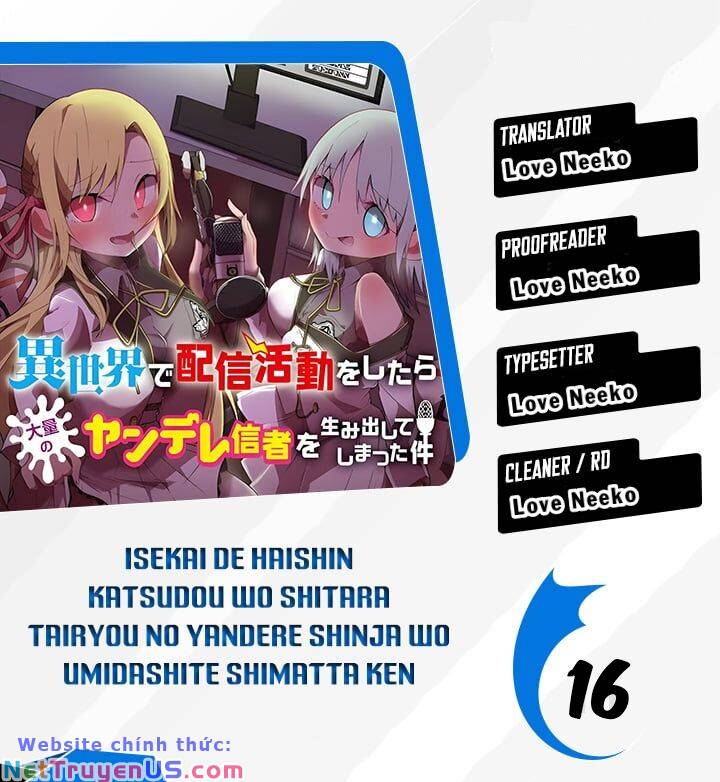 Isekai De Haishin Katsudou Wo Shitara Tairyou No Yandere Shinja Wo Umidashite Shimatta Ken Chapter 16 - Trang 0