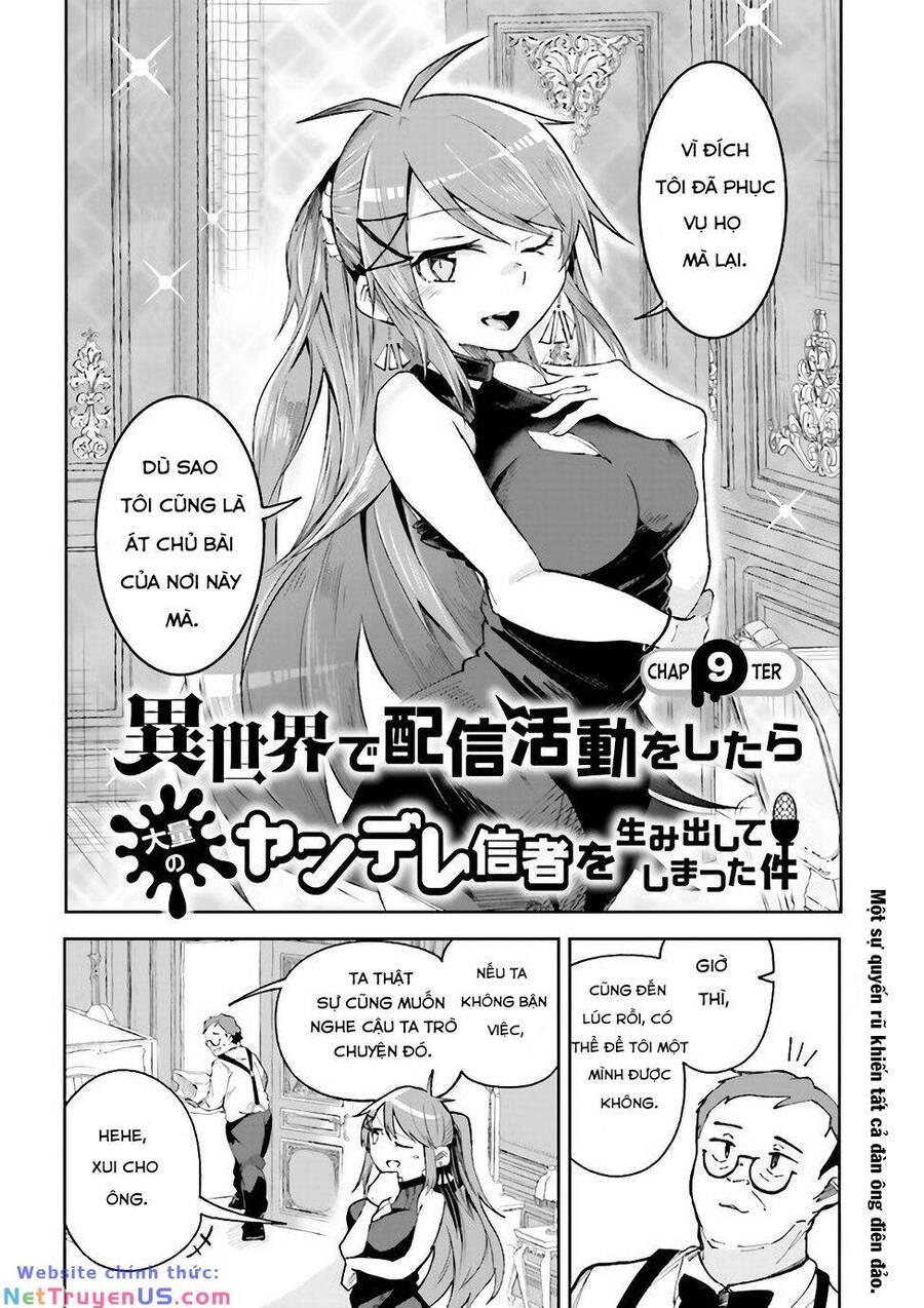 Isekai De Haishin Katsudou Wo Shitara Tairyou No Yandere Shinja Wo Umidashite Shimatta Ken Chapter 9 - Trang 1