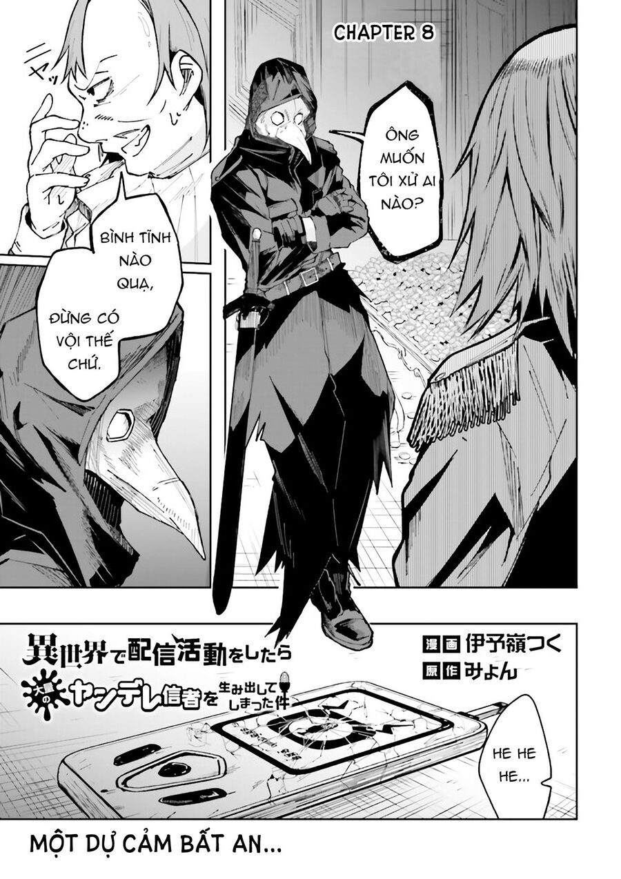 Isekai De Haishin Katsudou Wo Shitara Tairyou No Yandere Shinja Wo Umidashite Shimatta Ken Chapter 8 - Trang 0