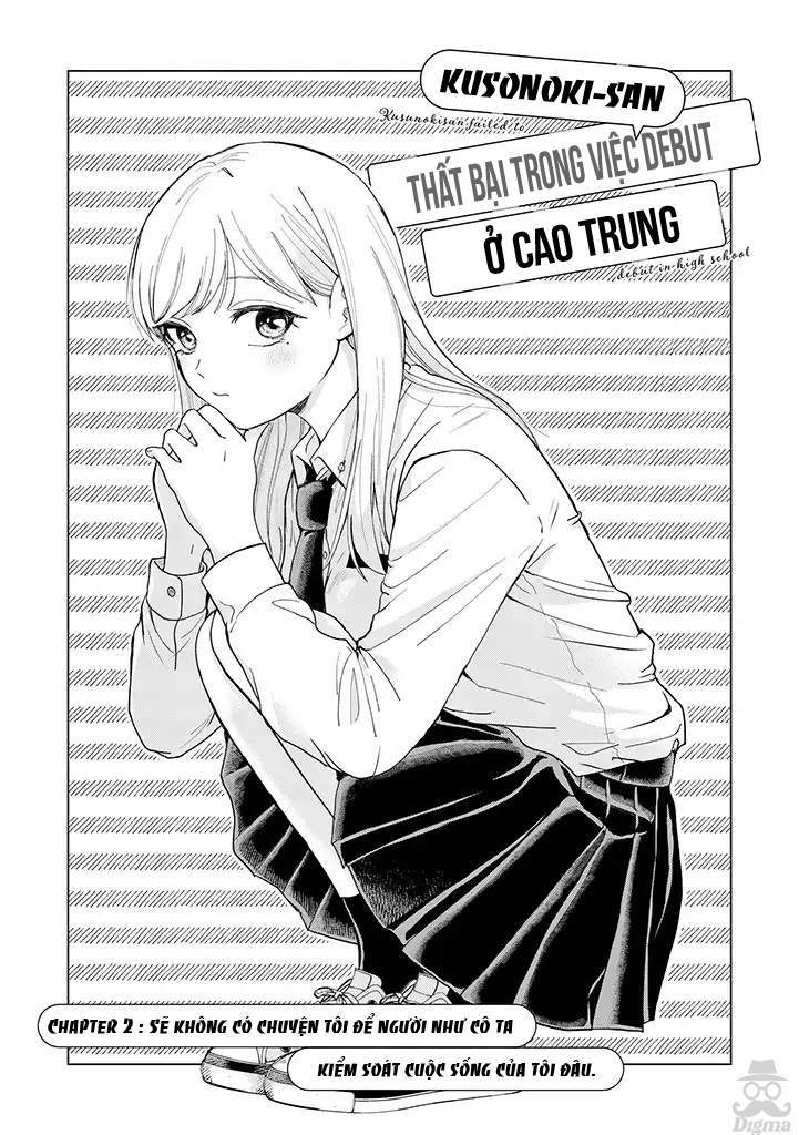 Kusunoki-San Wa Koukou Debut Ni Shippai Shite Iru Chapter 2 - Trang 1