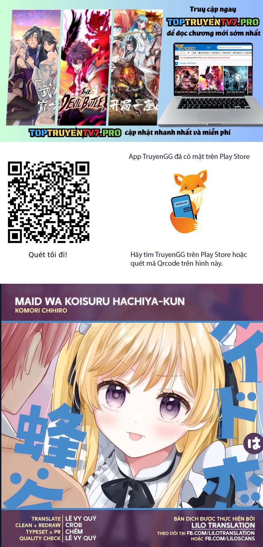 Maid Wa Koisuru Hachiya-Kun Chapter 9 - Trang 0