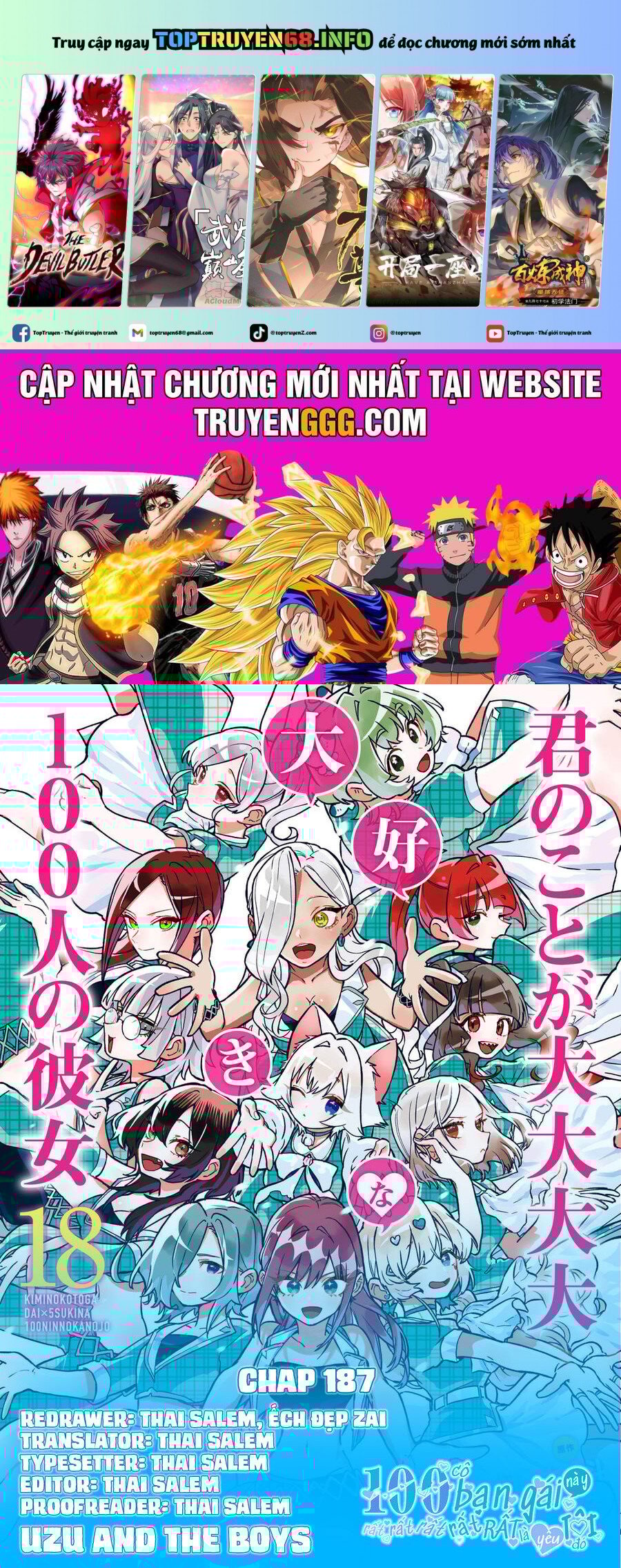 Kimi No Koto Ga Dai Dai Dai Dai Daisuki Na 100-Ri No Kanojo Chapter 187 - Trang 0