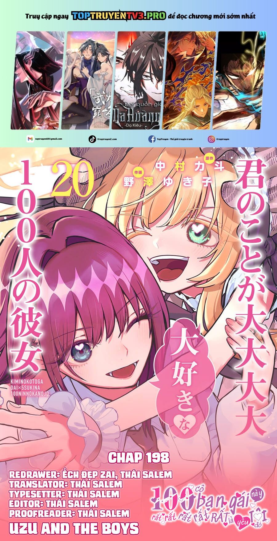 Kimi No Koto Ga Dai Dai Dai Dai Daisuki Na 100-Ri No Kanojo Chapter 198 - Trang 0