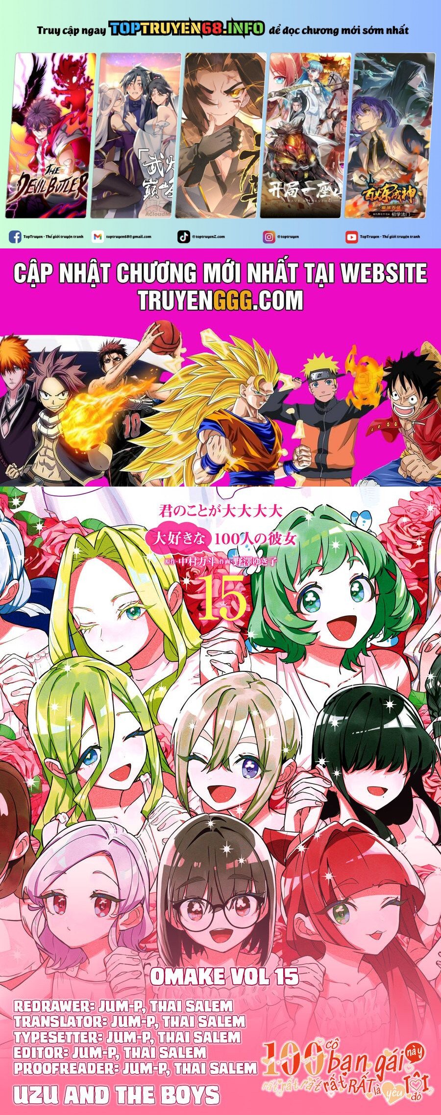 Kimi No Koto Ga Dai Dai Dai Dai Daisuki Na 100-Ri No Kanojo Chapter 131.5 - Trang 0