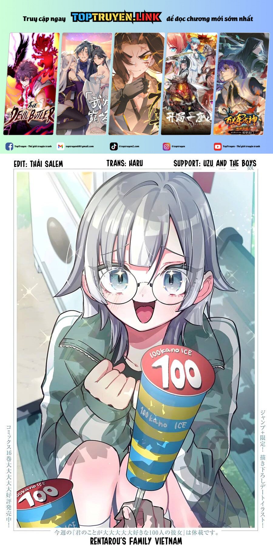 Kimi No Koto Ga Dai Dai Dai Dai Daisuki Na 100-Ri No Kanojo Chapter 124 - Trang 0