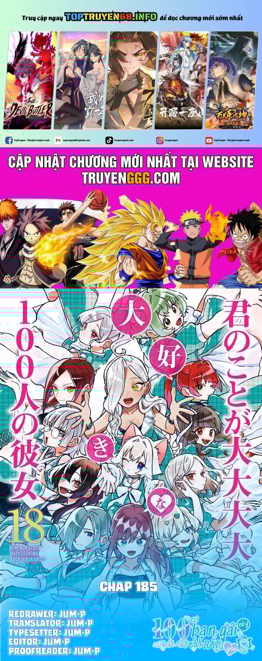 Kimi No Koto Ga Dai Dai Dai Dai Daisuki Na 100-Ri No Kanojo Chapter 185 - Trang 0