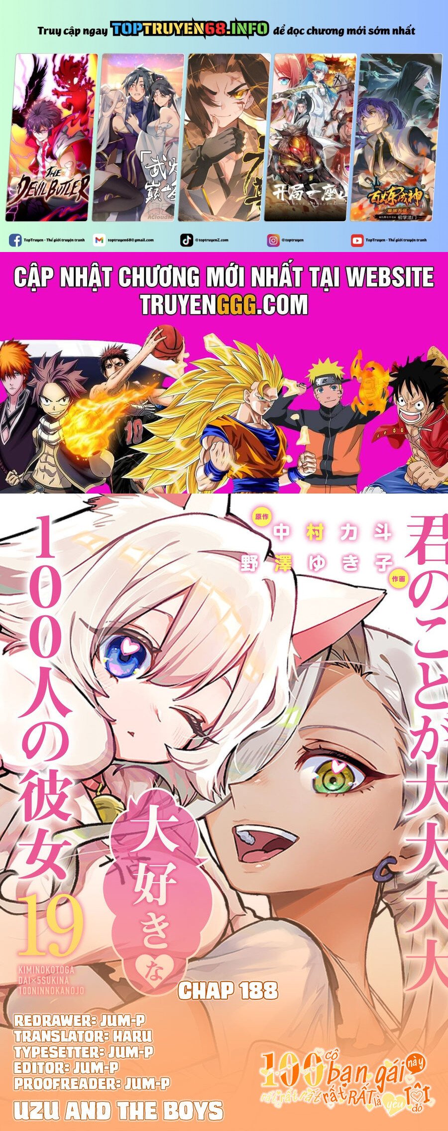 Kimi No Koto Ga Dai Dai Dai Dai Daisuki Na 100-Ri No Kanojo Chapter 188 - Trang 0