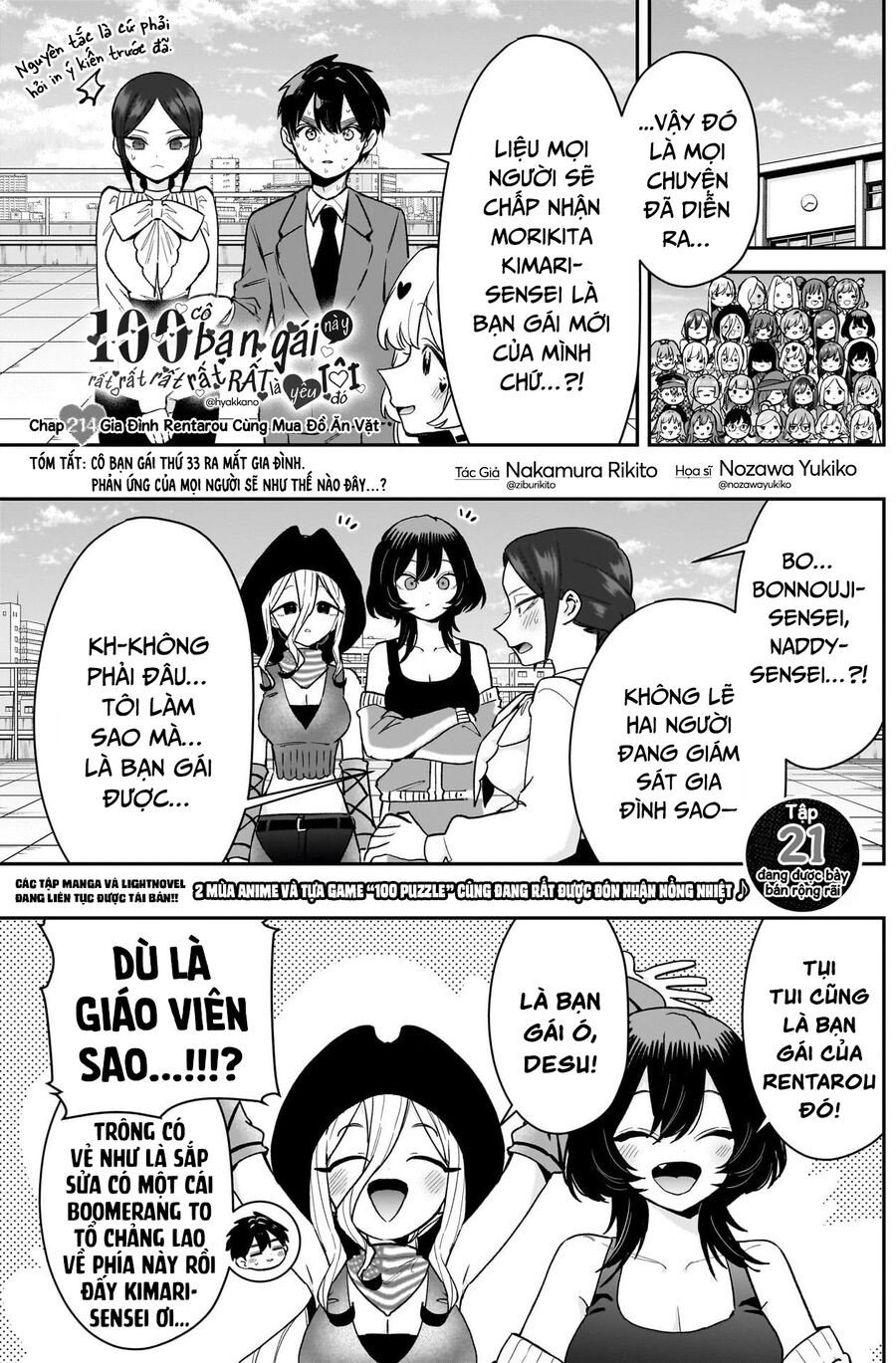 Kimi No Koto Ga Dai Dai Dai Dai Daisuki Na 100-Ri No Kanojo Chapter 214 - Trang 1