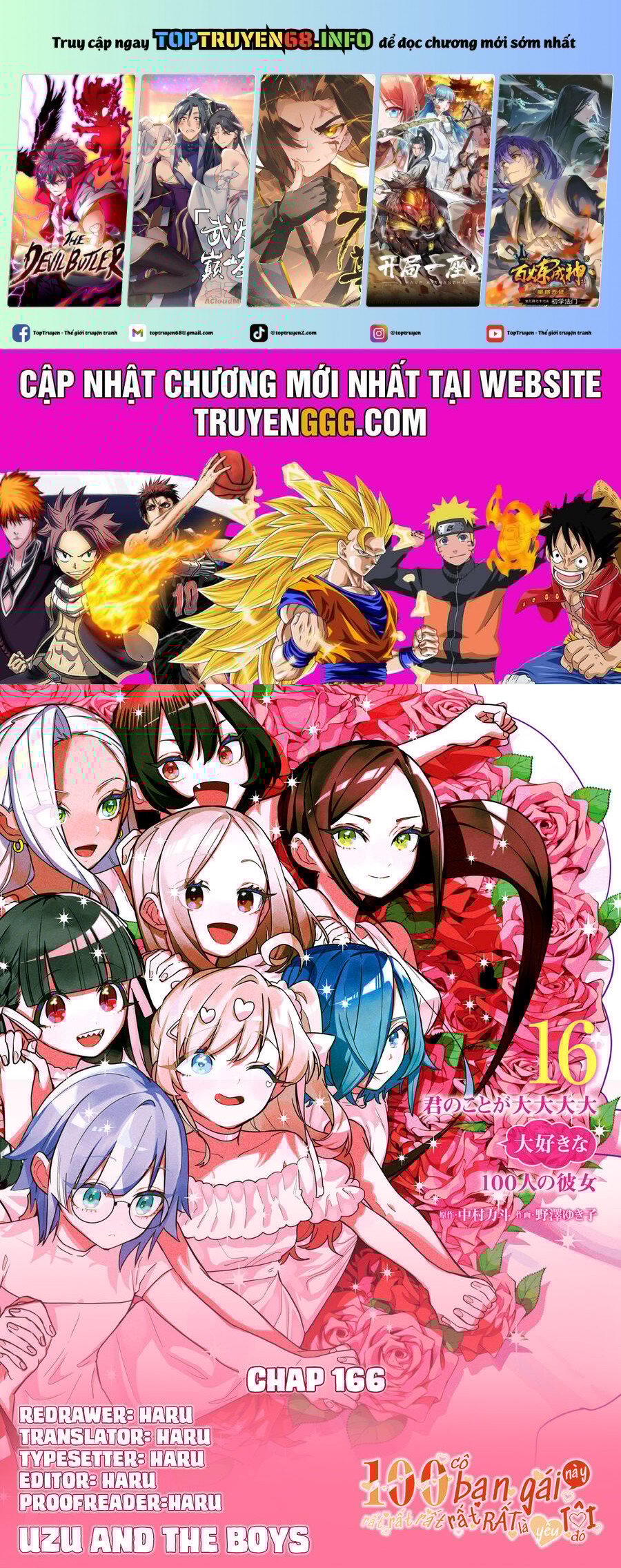 Kimi No Koto Ga Dai Dai Dai Dai Daisuki Na 100-Ri No Kanojo Chapter 166 - Trang 0