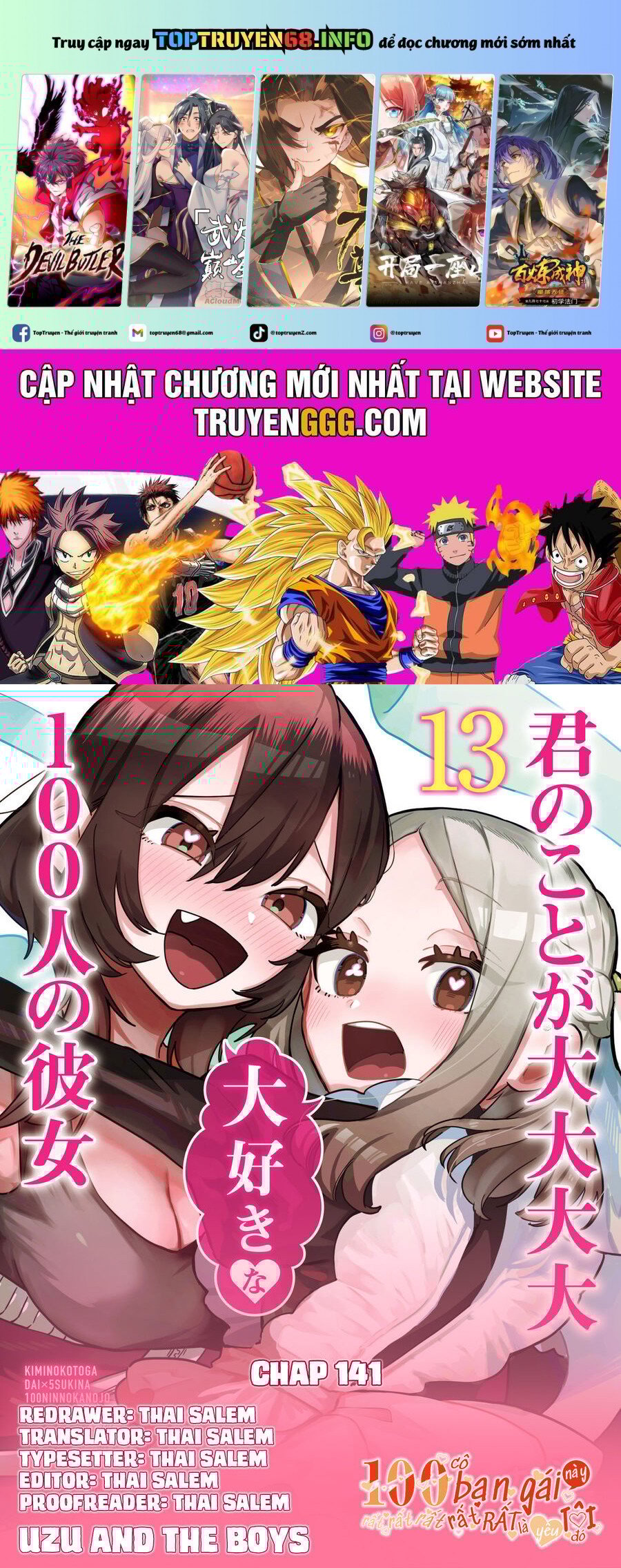 Kimi No Koto Ga Dai Dai Dai Dai Daisuki Na 100-Ri No Kanojo Chapter 141 - Trang 0