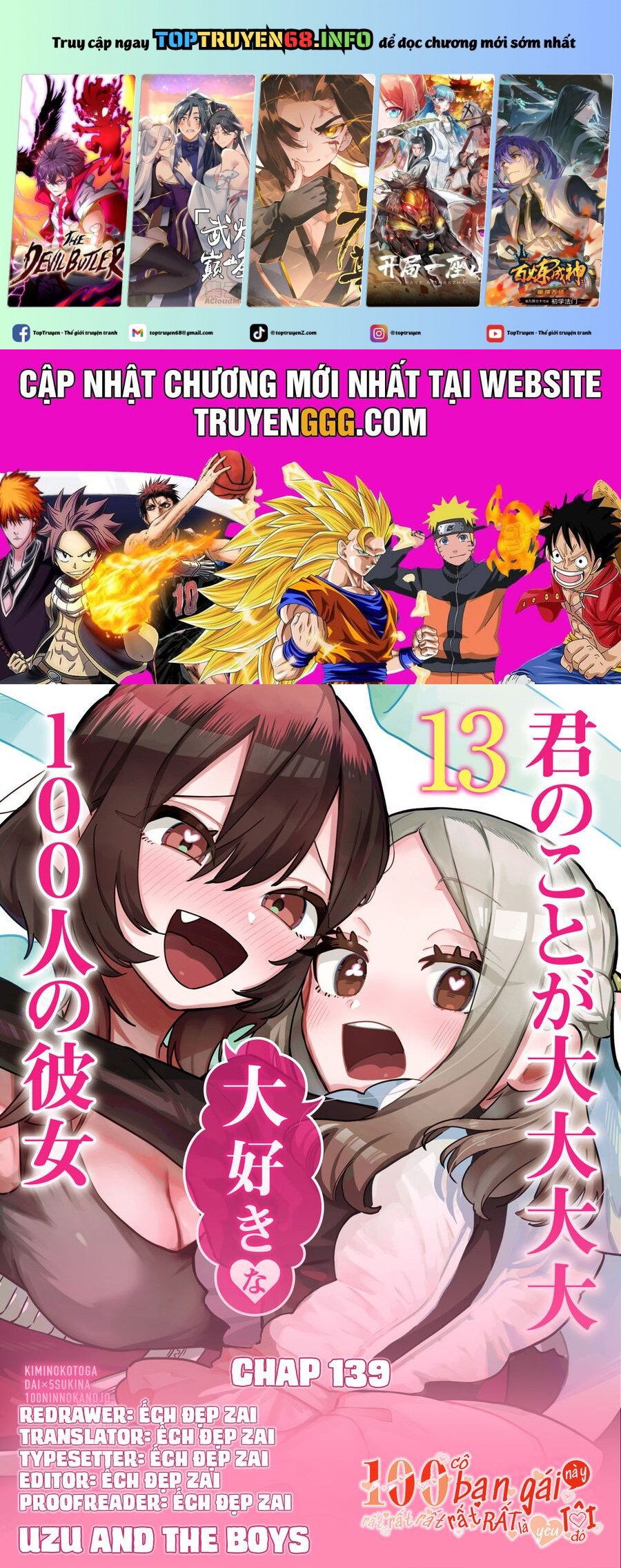 Kimi No Koto Ga Dai Dai Dai Dai Daisuki Na 100-Ri No Kanojo Chapter 139 - Trang 0
