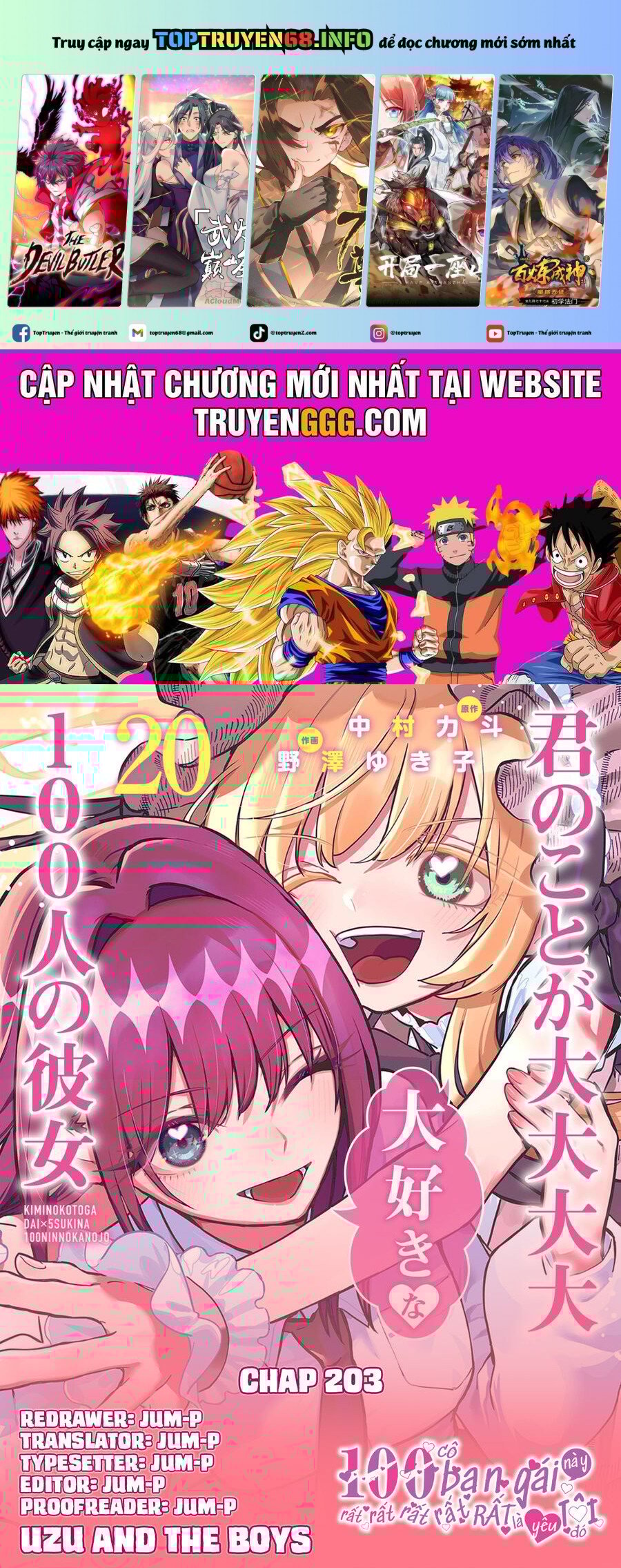 Kimi No Koto Ga Dai Dai Dai Dai Daisuki Na 100-Ri No Kanojo Chapter 203 - Trang 0