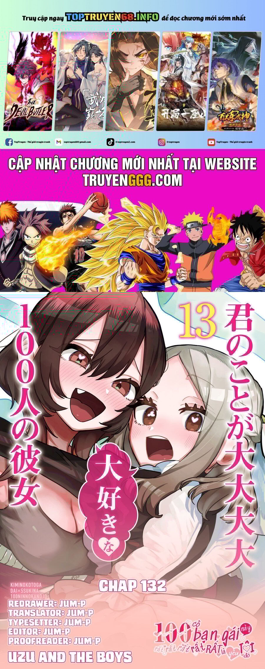 Kimi No Koto Ga Dai Dai Dai Dai Daisuki Na 100-Ri No Kanojo Chapter 132 - Trang 0