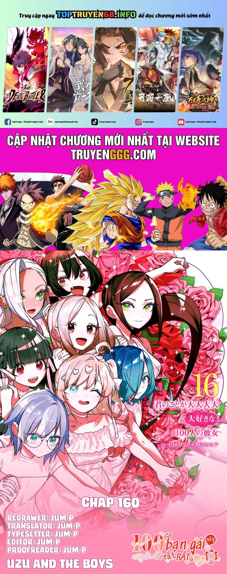 Kimi No Koto Ga Dai Dai Dai Dai Daisuki Na 100-Ri No Kanojo Chapter 160 - Trang 0