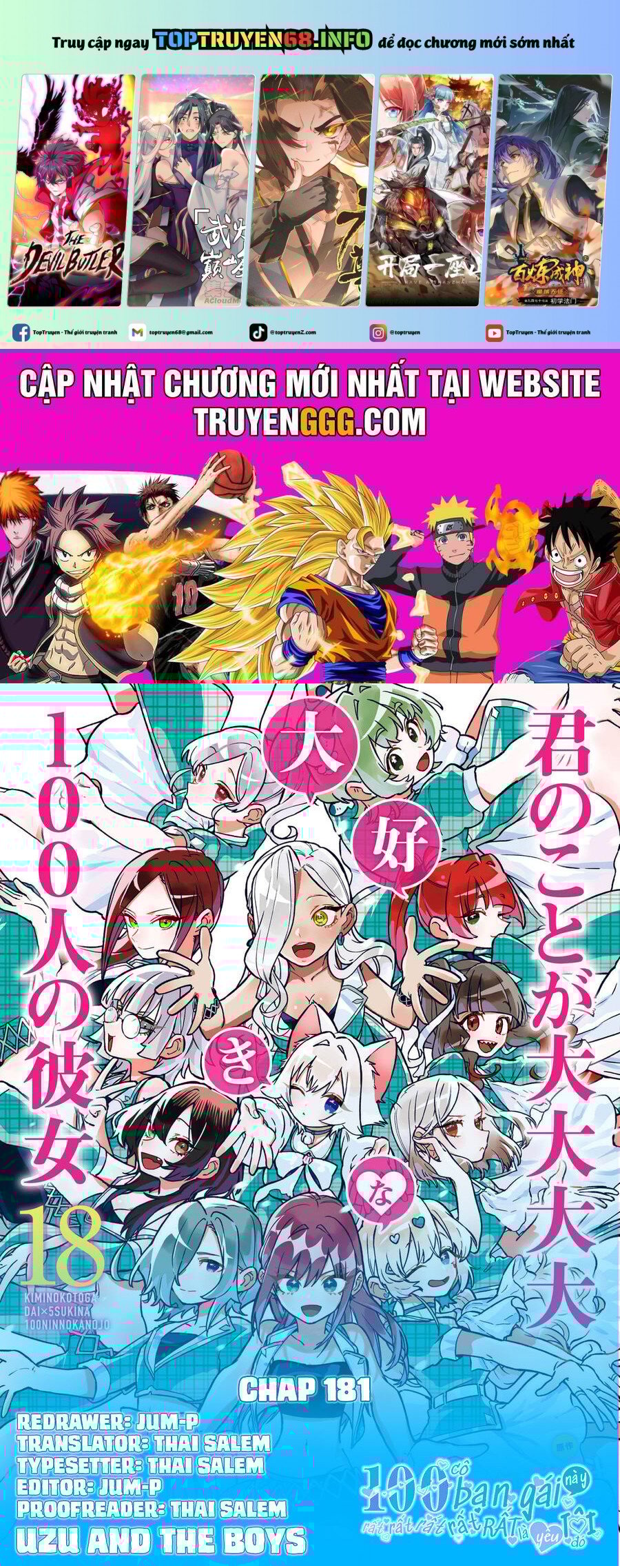 Kimi No Koto Ga Dai Dai Dai Dai Daisuki Na 100-Ri No Kanojo Chapter 181 - Trang 0
