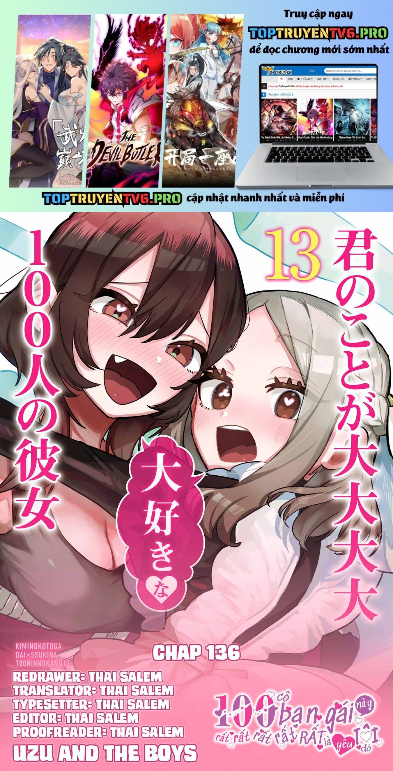 Kimi No Koto Ga Dai Dai Dai Dai Daisuki Na 100-Ri No Kanojo Chapter 136 - Trang 0