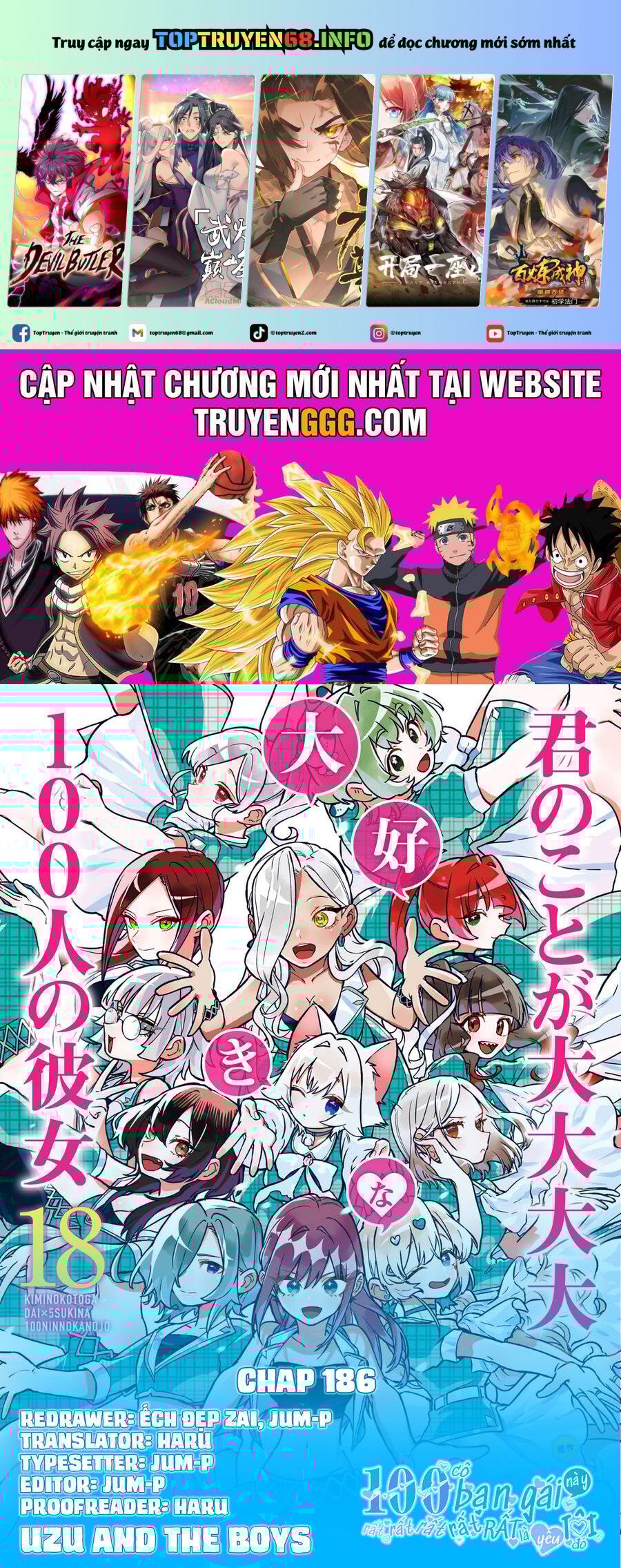 Kimi No Koto Ga Dai Dai Dai Dai Daisuki Na 100-Ri No Kanojo Chapter 186 - Trang 0
