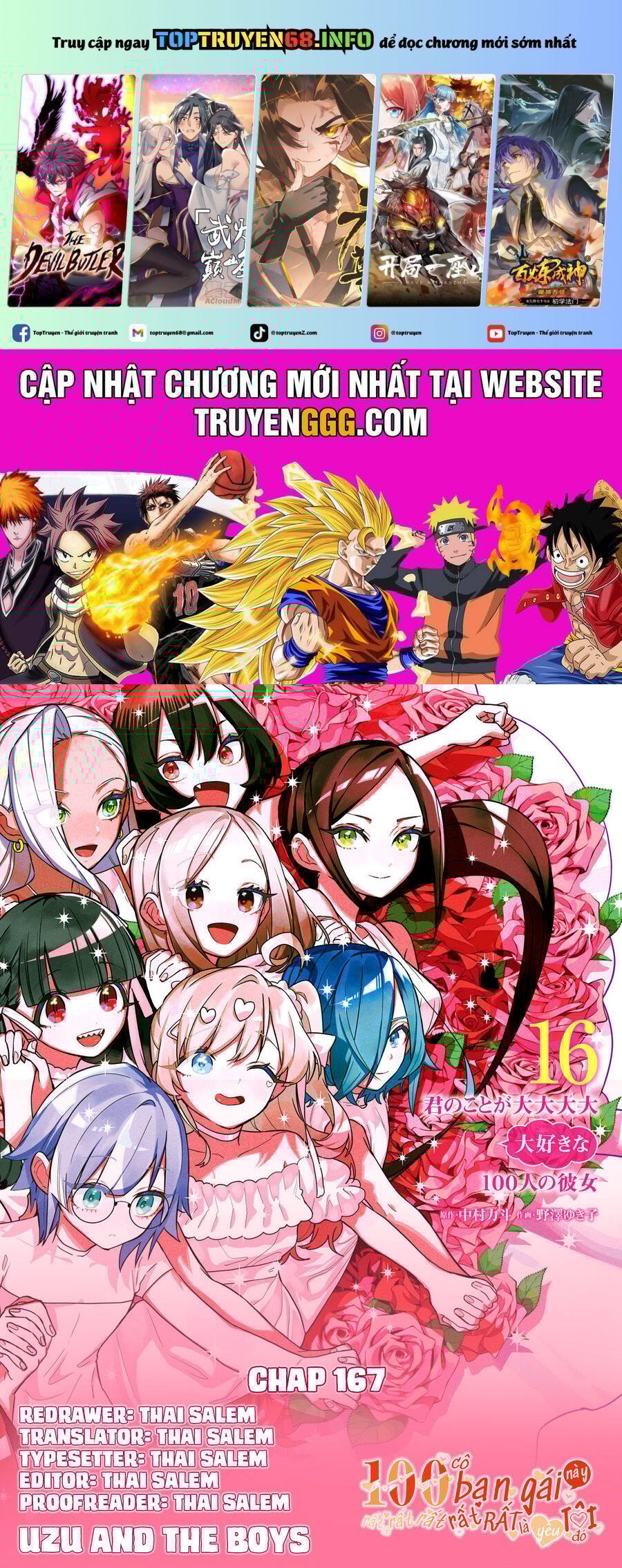 Kimi No Koto Ga Dai Dai Dai Dai Daisuki Na 100-Ri No Kanojo Chapter 167 - Trang 0