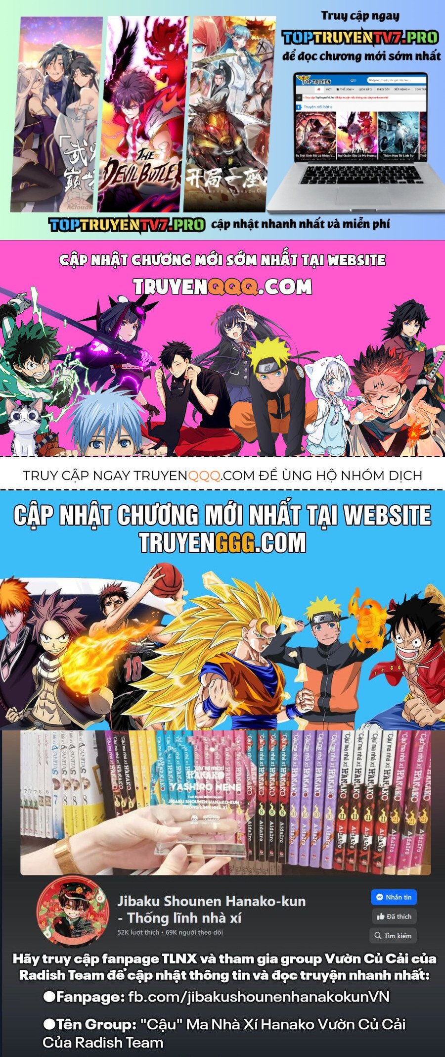 Hanako-Kun Nhà Xí Chapter 98 - Trang 0