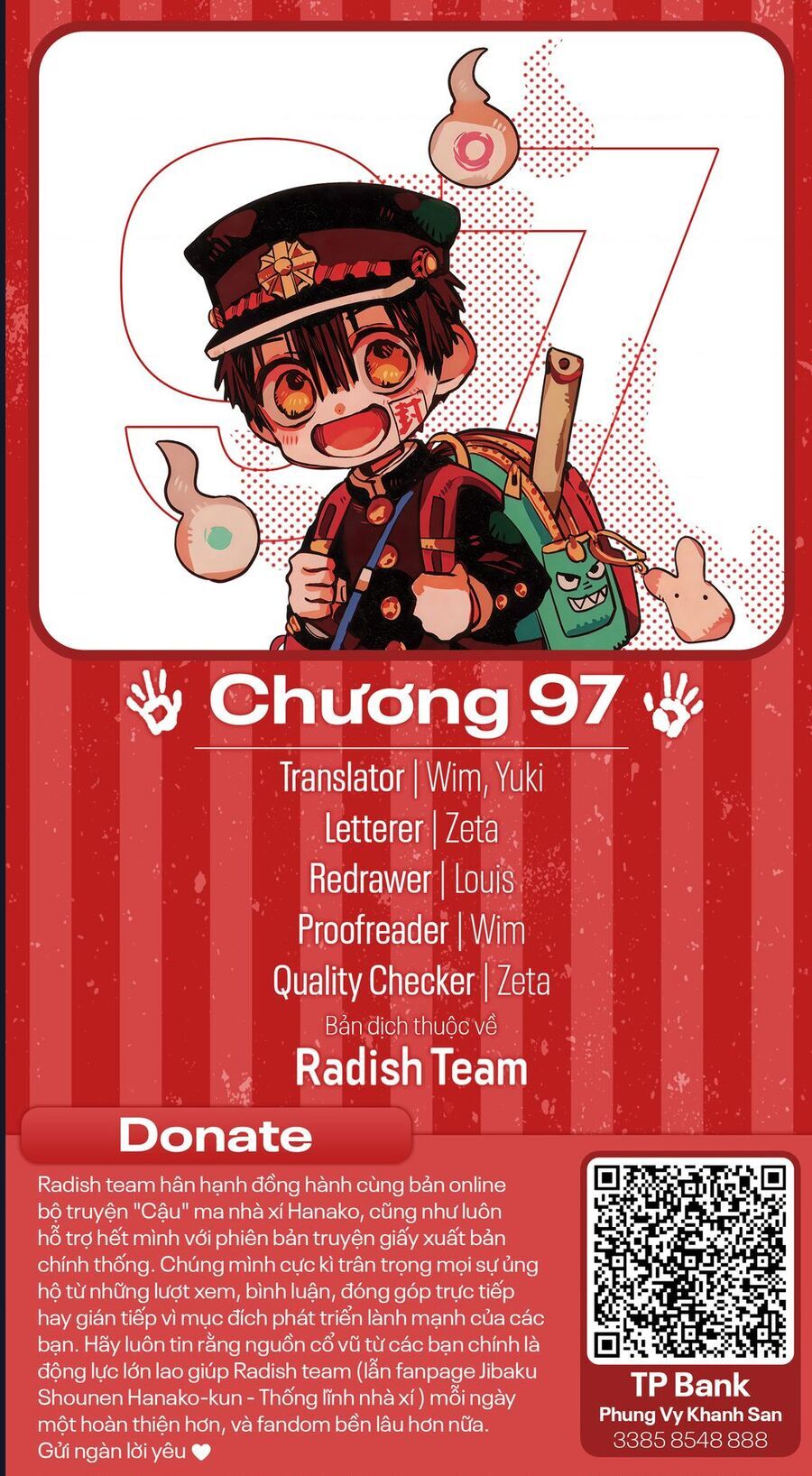 Hanako-Kun Nhà Xí Chapter 97 - Trang 2