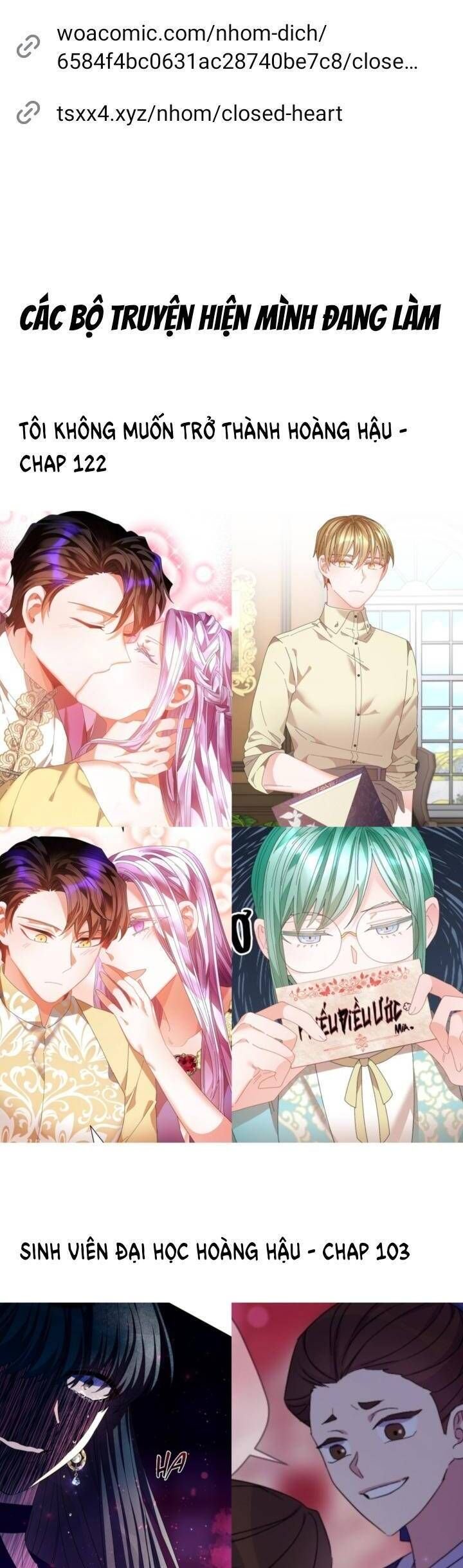 Tôi Không Muốn Trở Thành Hoàng Hậu Chapter 122 - Trang 1