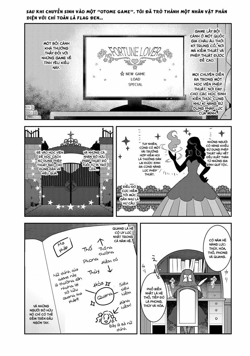 Sau Khi Được Tái Sinh, Tôi Bị Kéo Vào Game Otome Với Vai Trò Nữ Ác Nhân Và Bị Gắn Toàn Flag Đen... Chapter 1 - Trang 19