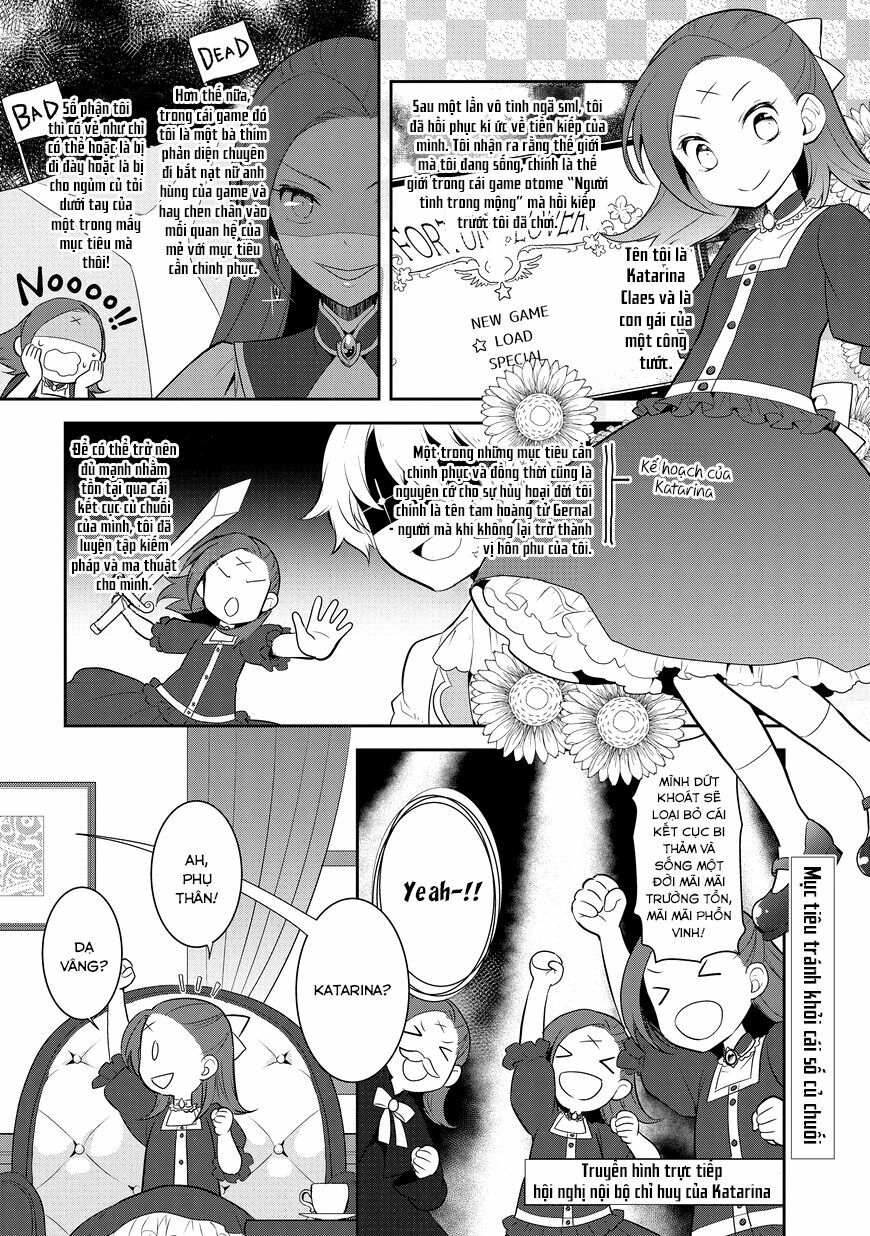 Sau Khi Được Tái Sinh, Tôi Bị Kéo Vào Game Otome Với Vai Trò Nữ Ác Nhân Và Bị Gắn Toàn Flag Đen... Chapter 2 - Trang 3