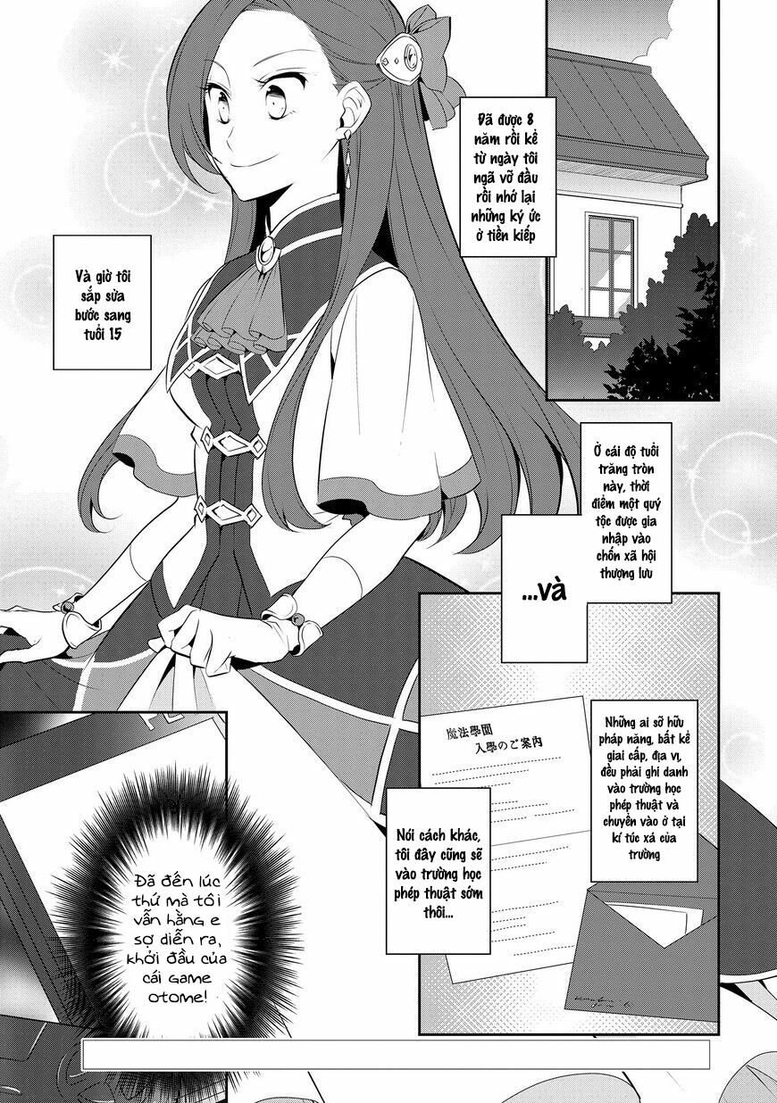 Sau Khi Được Tái Sinh, Tôi Bị Kéo Vào Game Otome Với Vai Trò Nữ Ác Nhân Và Bị Gắn Toàn Flag Đen... Chapter 7 - Trang 3