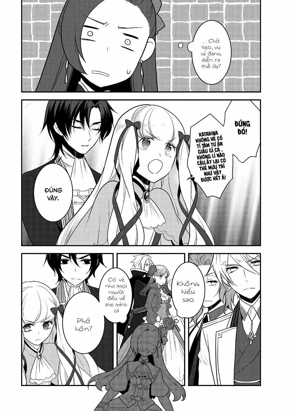 Sau Khi Được Tái Sinh, Tôi Bị Kéo Vào Game Otome Với Vai Trò Nữ Ác Nhân Và Bị Gắn Toàn Flag Đen... Chapter 14 - Trang 10