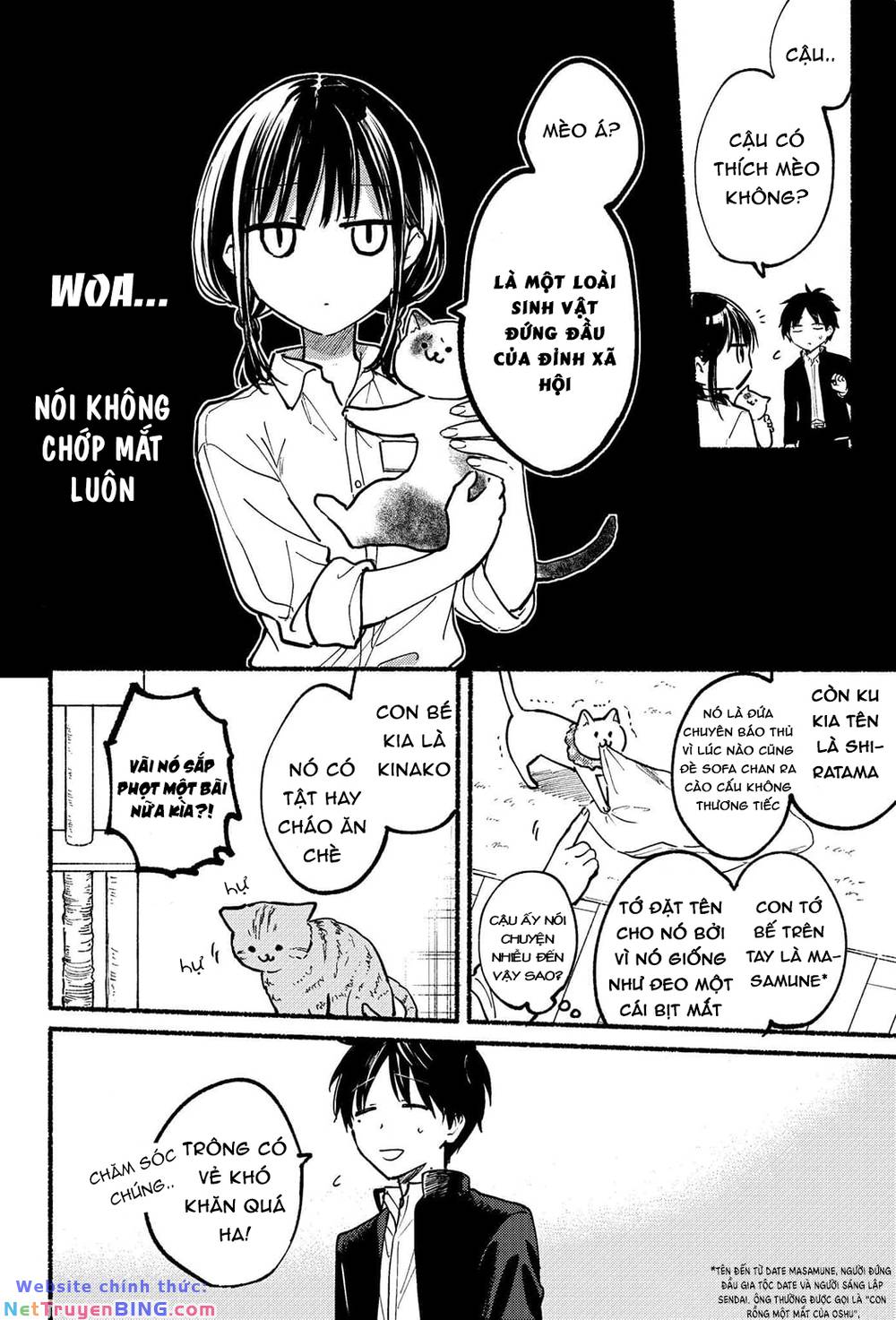 Cô Nàng Mèo Ngủ Gật Và Chàng Trai Hướng Nội Chapter 1.2 - Trang 10
