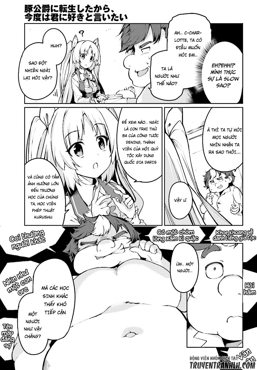 Buta Koushaku Ni Tensei Shitakara, Kondo Wa Kimi Ni Suki To Iitai Chapter 1 - Trang 10