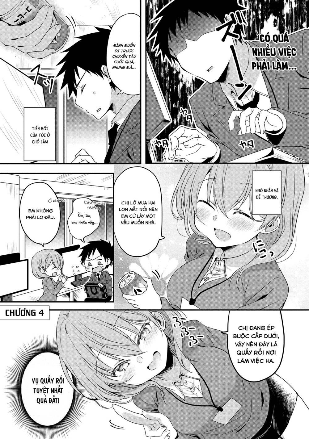 Câu Chuyện Về Tiền Bối Nhỏ Nhắn Ở Chỗ Làm Của Tôi Chapter 4 - Trang 1