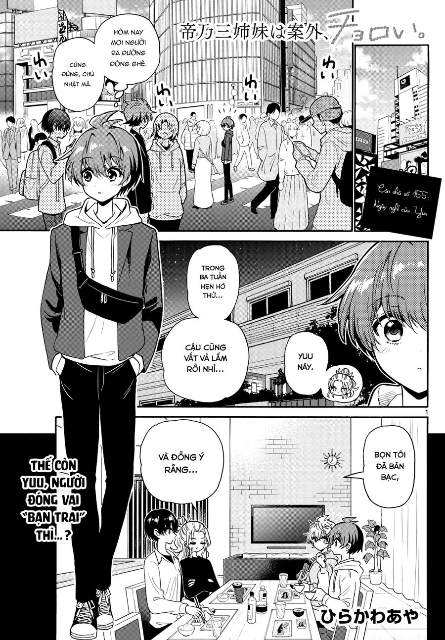 Ba Chị Em Nhà Mikadono Dễ Đối Phó Thật Đấy Chapter 155 - Trang 1