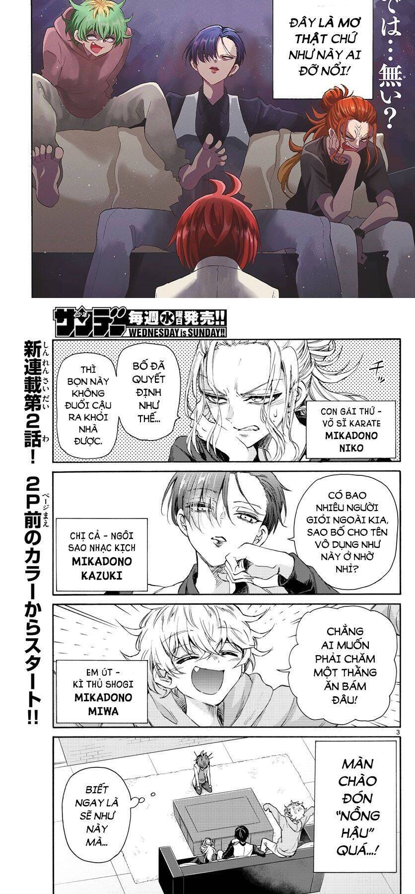 Ba Chị Em Nhà Mikadono Dễ Đối Phó Thật Đấy Chapter 2 - Trang 3