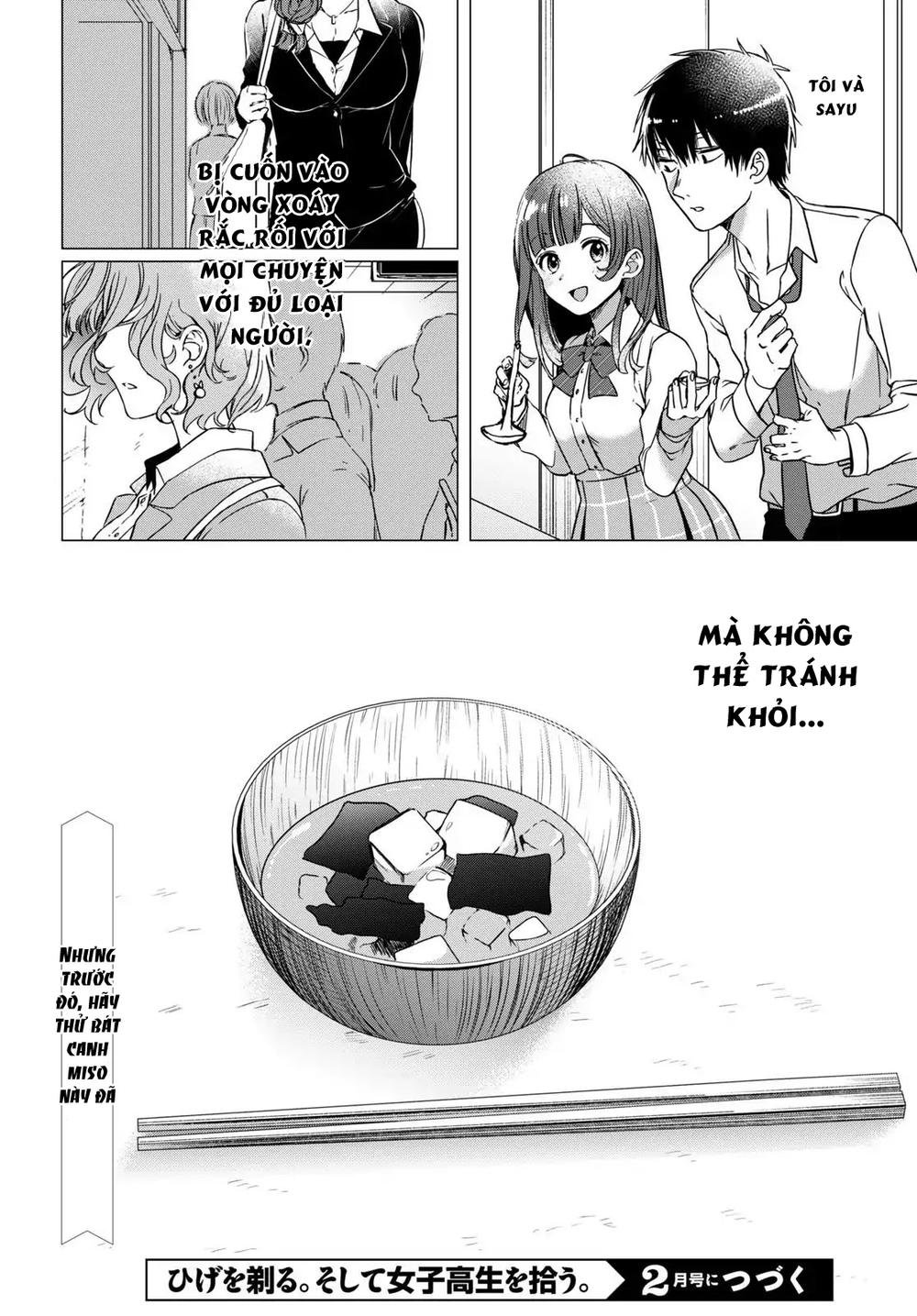 Hige Wo Soru. Soshite Joshikosei Wo Hirou Chapter 4 - Trang 6