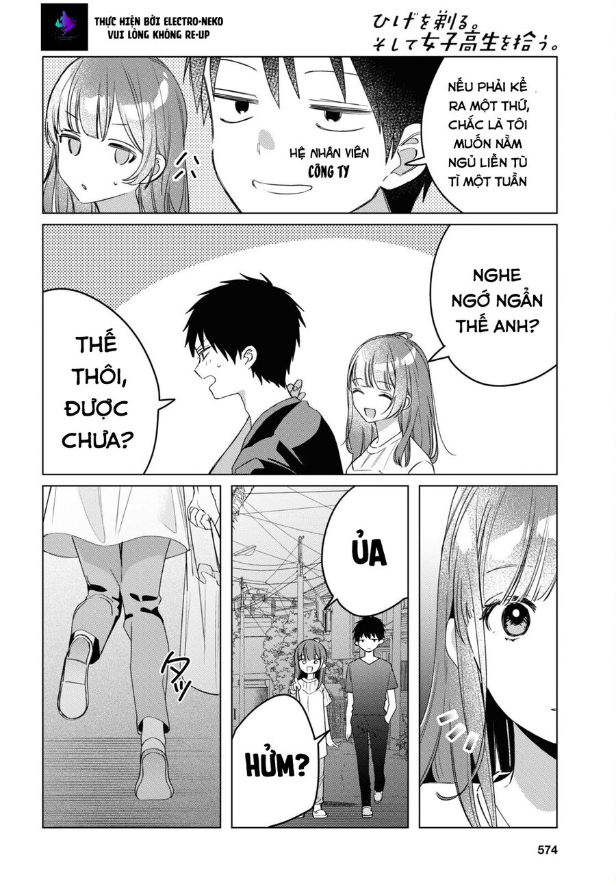 Hige Wo Soru. Soshite Joshikosei Wo Hirou Chapter 40 - Trang 5