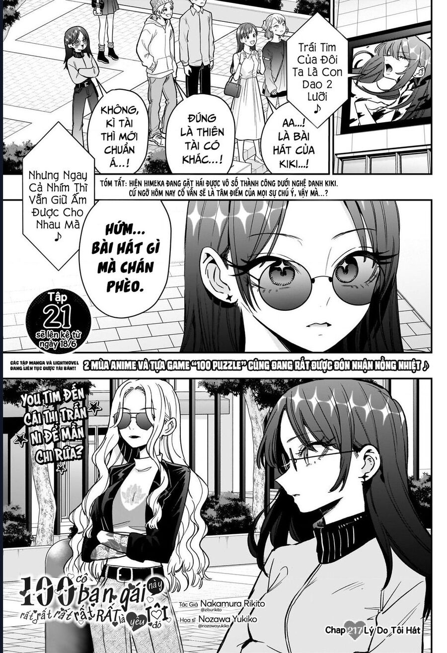Kimi No Koto Ga Dai Dai Dai Dai Daisuki Na 100-Ri No Kanojo Chapter 217 - Trang 1