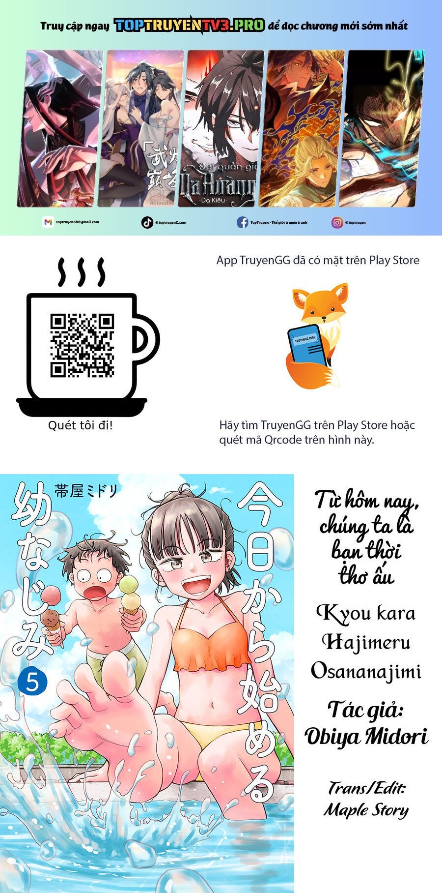 Kyou Kara Hajimeru Osananajimi Chapter 33 - Trang 0