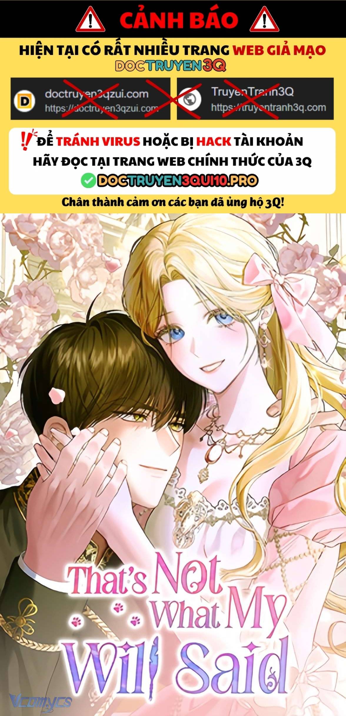 Di Nguyện Của Tôi Không Phải Như Thế Chapter 1 - Trang 0