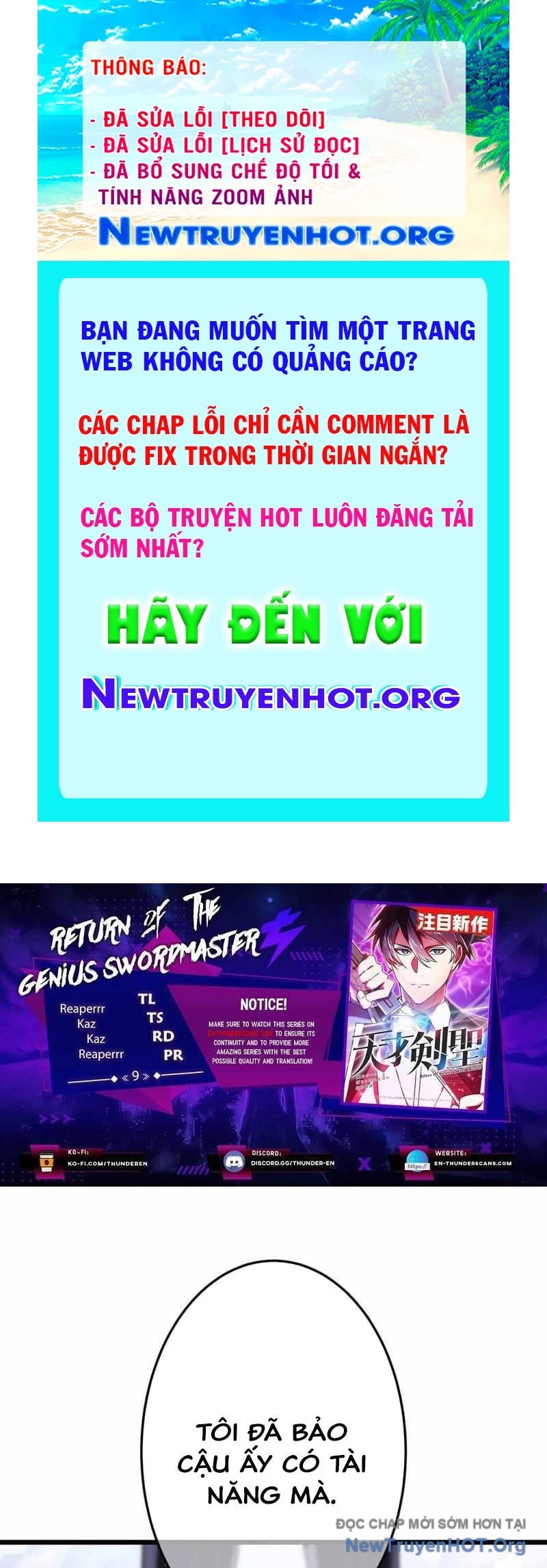 Tuyệt Thế Kiếm Thánh Hồi Quy chapter 9 - Trang 1