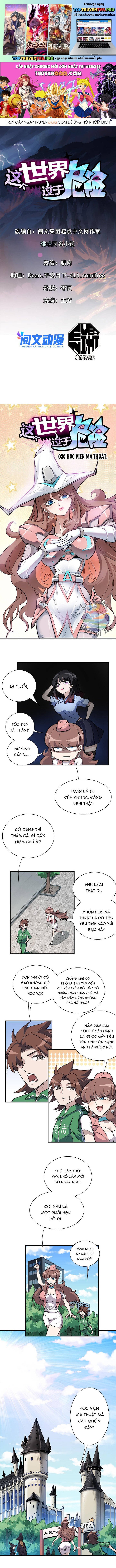 Thế Giới Này Quá Đỗi Nguy Hiểm Chapter 30 - Trang 0