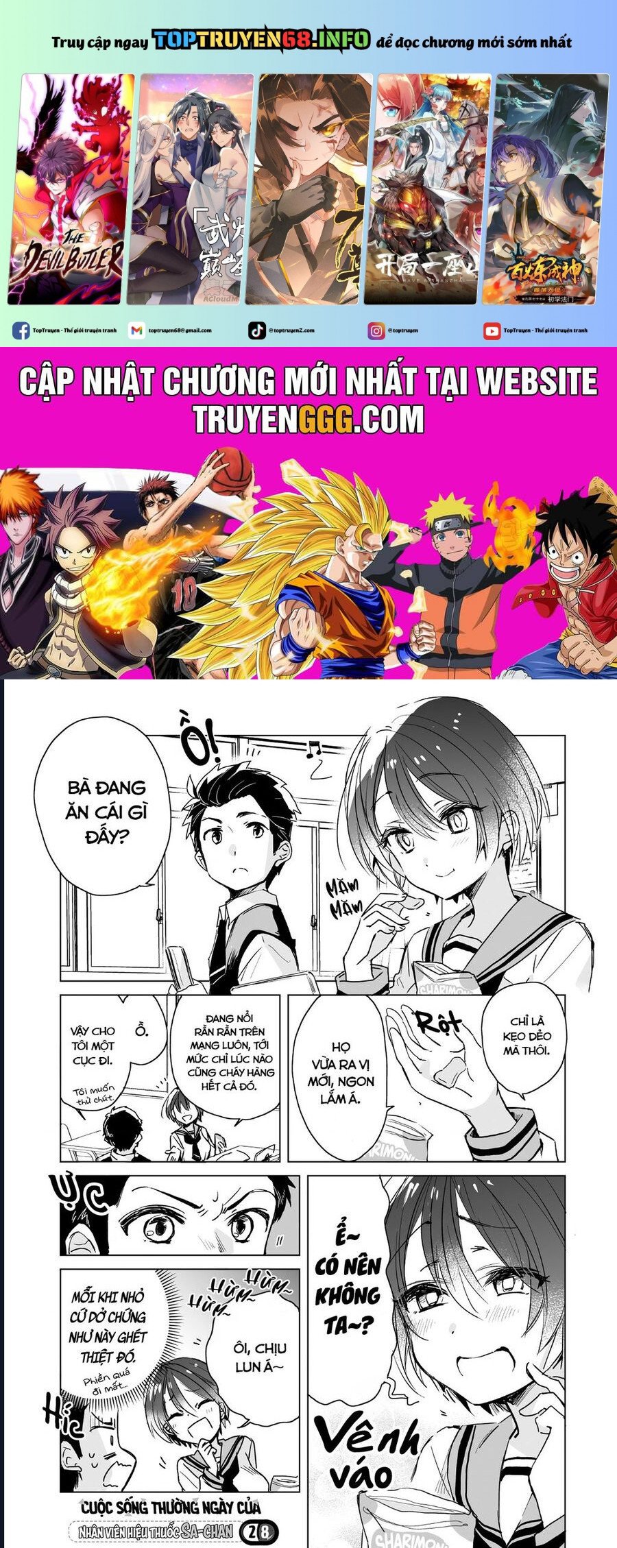 Cuộc Sống Thường Ngày Của Nhân Viên Hiệu Thuốc Sa-Chan Chapter 28 - Trang 0