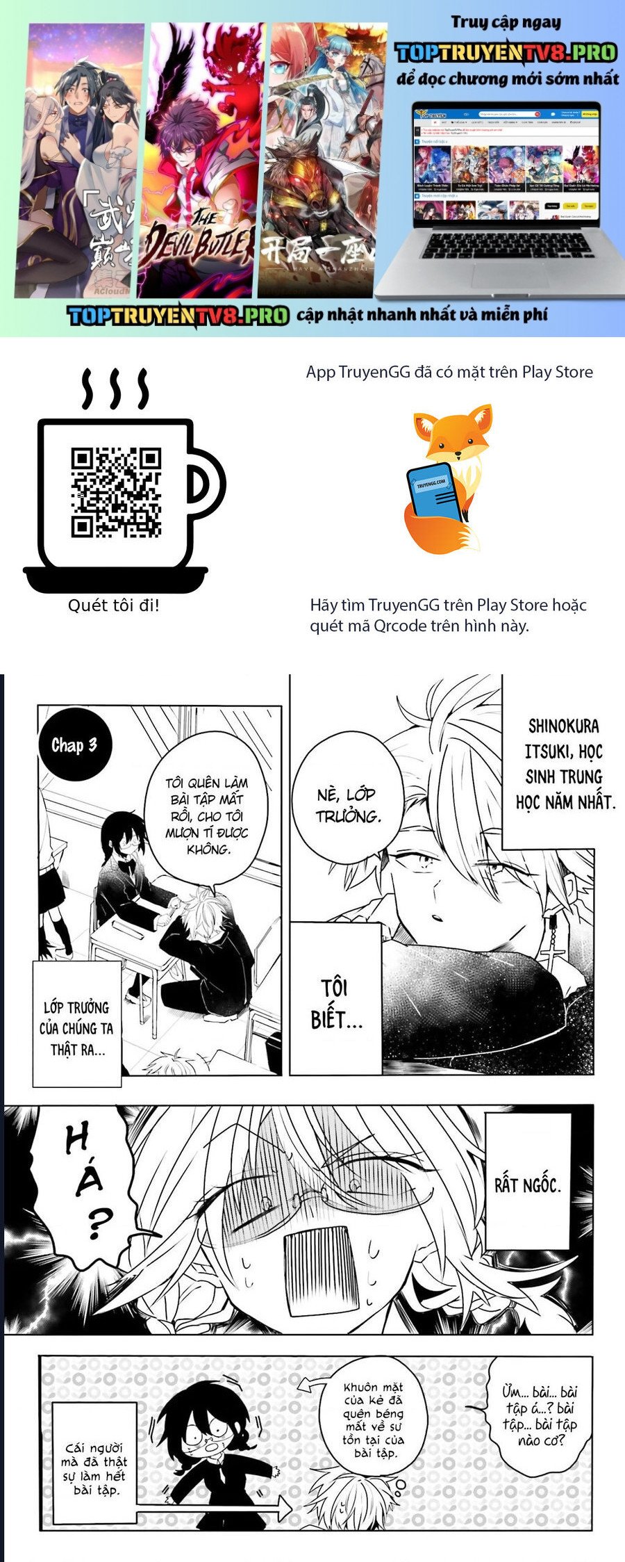 Iincho To Furyou-Kun Chapter 3 - Trang 0