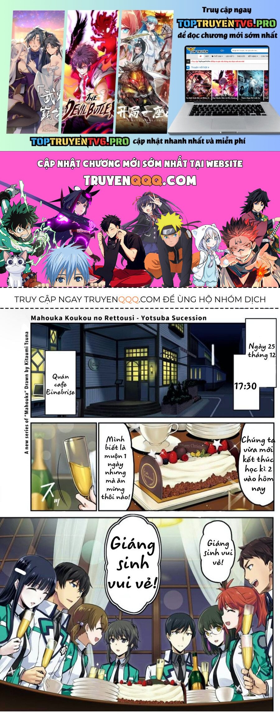 Kẻ Dị Biệt Tại Trường Trung Học Phép Thuật: Người Kế Vị Yotsuba Chapter 1 - Trang 0